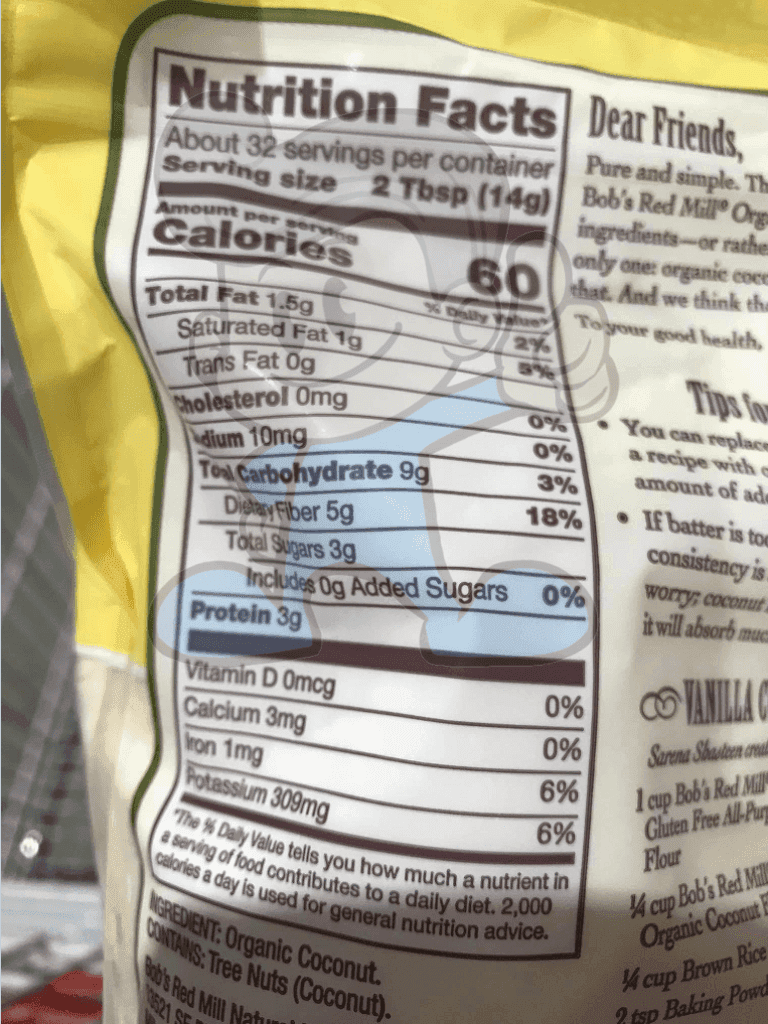 Bobs Red Mill Organic Coconut Flour 16Oz Groceries