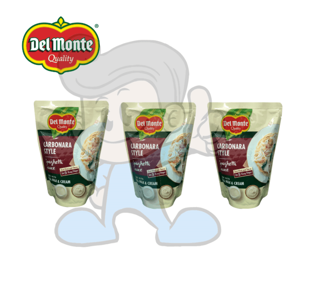 Del Monte Carbonara Style Spaghetti Sauce (3 X 400G) Groceries