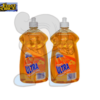 First Force Concentrated Ultra Dishwashing Liquid Citrus Grove Scent (2 X 828 Ml) Household Supplies