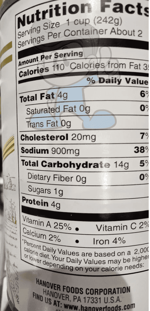 Hanover Ready To Serve Chunky Chicken Noodle Soup (2 X 425 G) Groceries