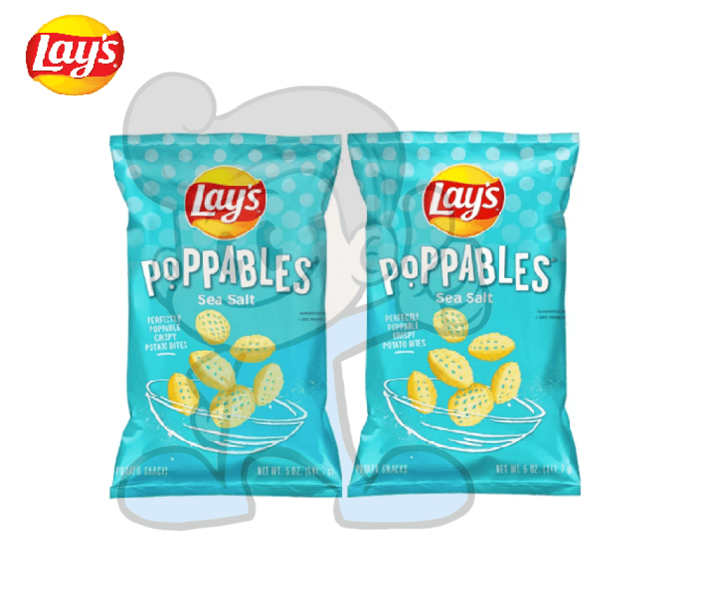 Lay s Poppables Potato Chips Snacks Sea Salt 2 x 141 g TinderoBoy
