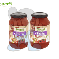 Macro Certified Organic Bolognese Chunky Pasta Sauce (2 X 500 G) Groceries