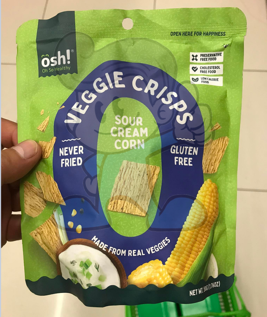 Oh So Healthy! Sour Cream Corn Veggie Crisps (2 X 50G) Groceries