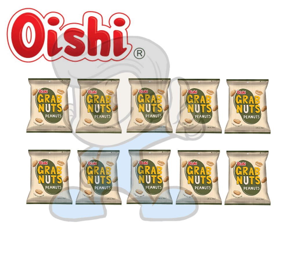 Oishi Grab Nuts Peanuts (10 X 45G) Groceries
