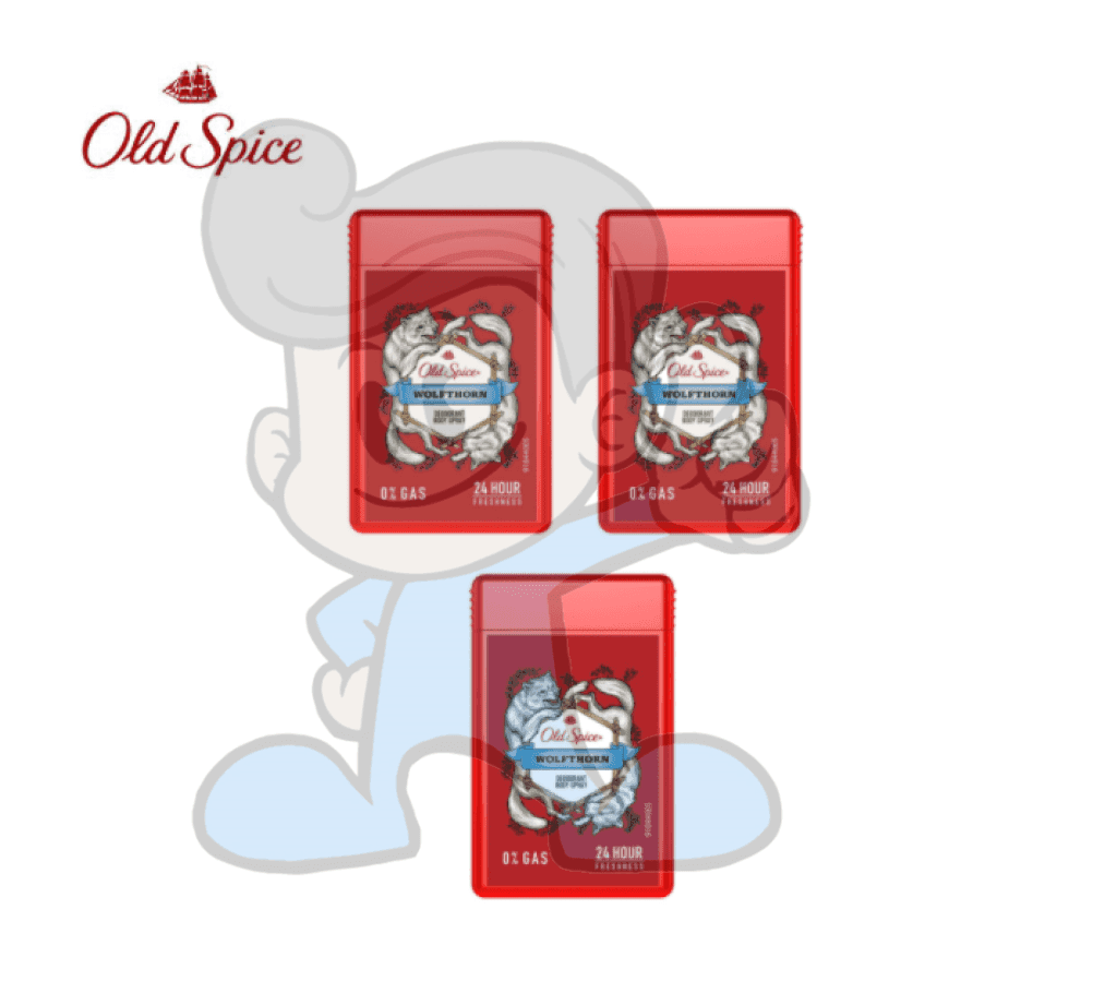 Old Spice Wolfthorn Pocket Spray Deodorant (3 X 17Ml) Beauty