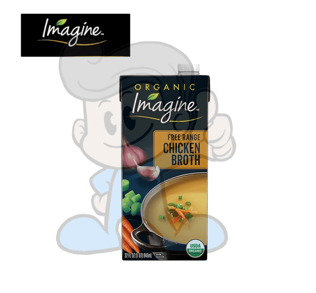 Organic Imagine Free Range Chicken Broth 32 Fl.oz Groceries
