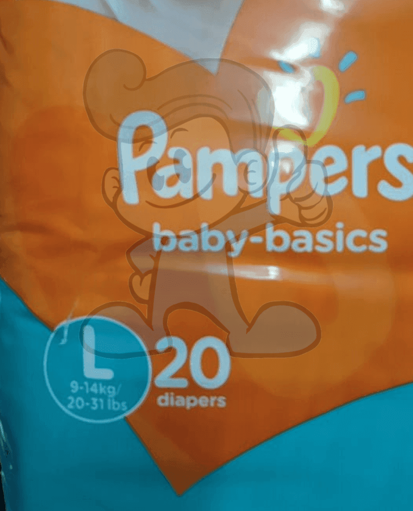Pampers Baby Basics Disposable Diaper Large (2 X 20S) Mother &