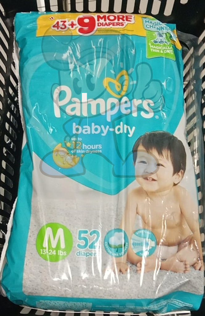 Pampers Baby Dry Medium Diapers 52S Mother &