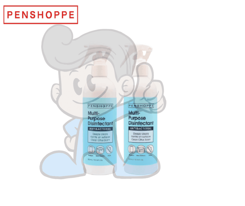 Penshoppe Multipurpose Disinfectant Antibacterial Spray Clean Citrus Scent (2 X 300 Ml) Household
