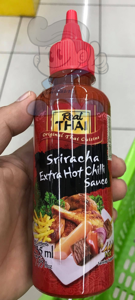 Real Thai Sriracha Extra Hot Chilli Sauce (2 X 235 Ml) Groceries