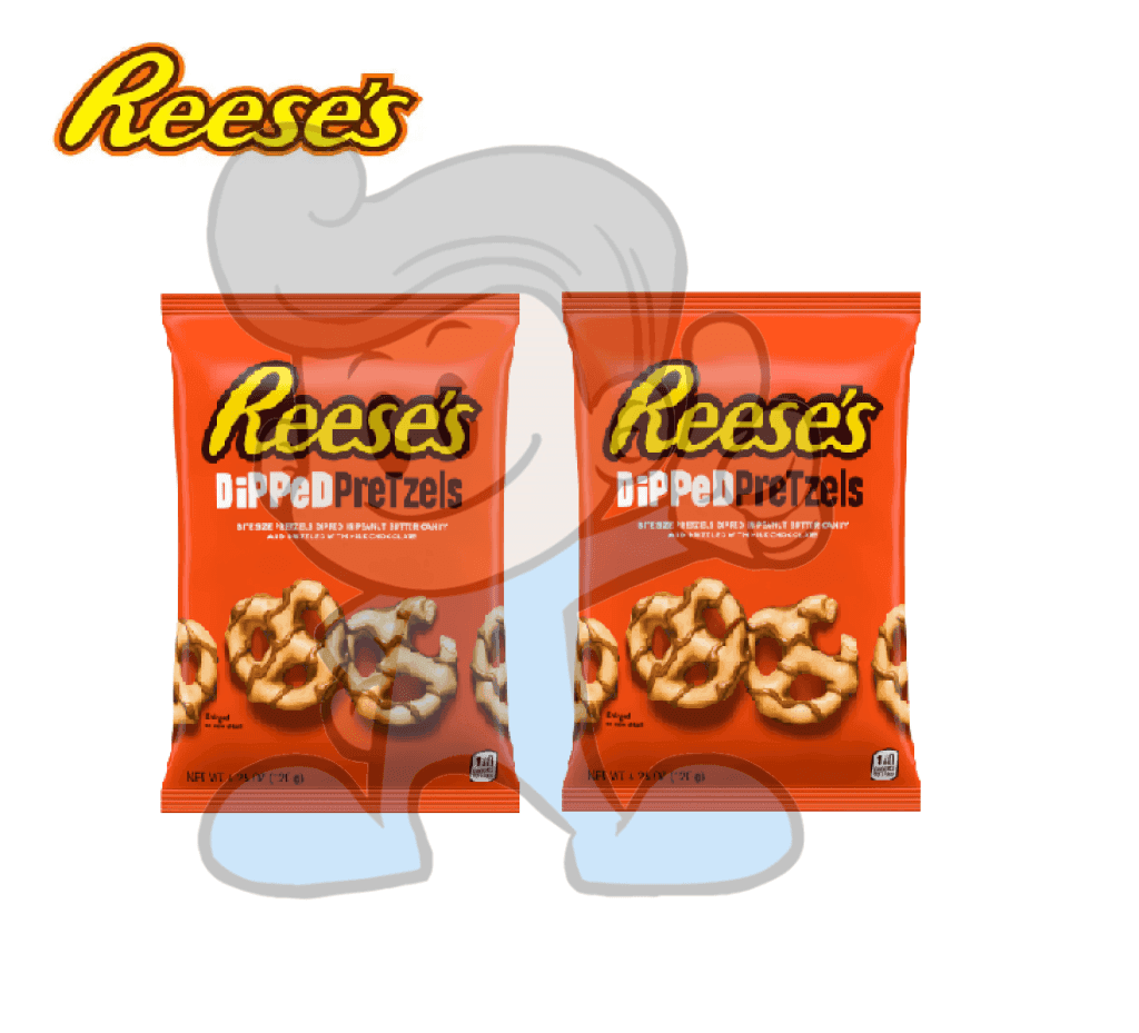 Reese's Dipped Pretzels Milk Chocolate Peanut Butter Snack (2 X 120 G) Groceries