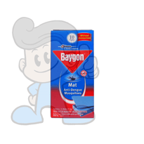 Scj Baygon Mat Anti-Dengue Mosquitoes Refill (6 X 10S) Beauty