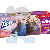 Scj Ziploc 30 Storage Quart Slider Bags With 4 Frozen Ii Designs Kitchen & Dining