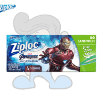 Scj Ziploc Seal Top Bags 66 Sandwich With 4 Avengers Designs Kitchen & Dining