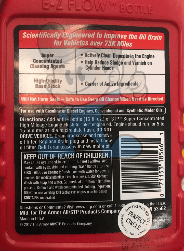 Stp Super Concentrated High Mileage Engine Flush 443Ml Motors