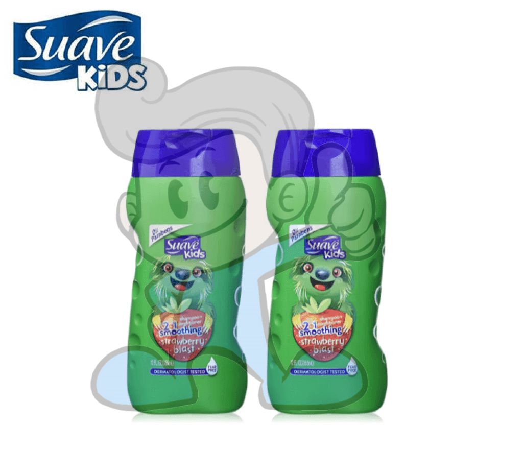 Suave Kids 2 In 1 Shampoo & Conditioner Smoothing Strawberry Blast (2 X 12 Oz) Mother Baby