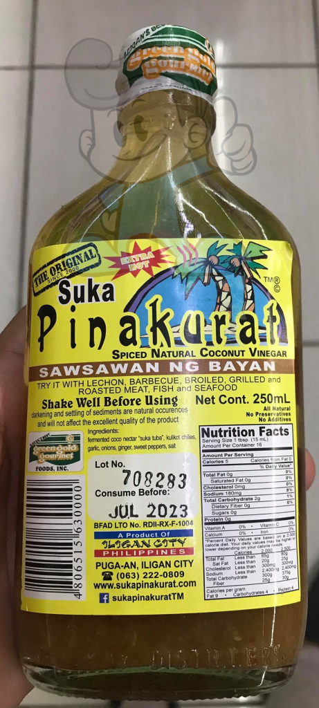 Suka Pinakurat Spiced Natural Coconut Vinegar (4 X 250 Ml) Groceries
