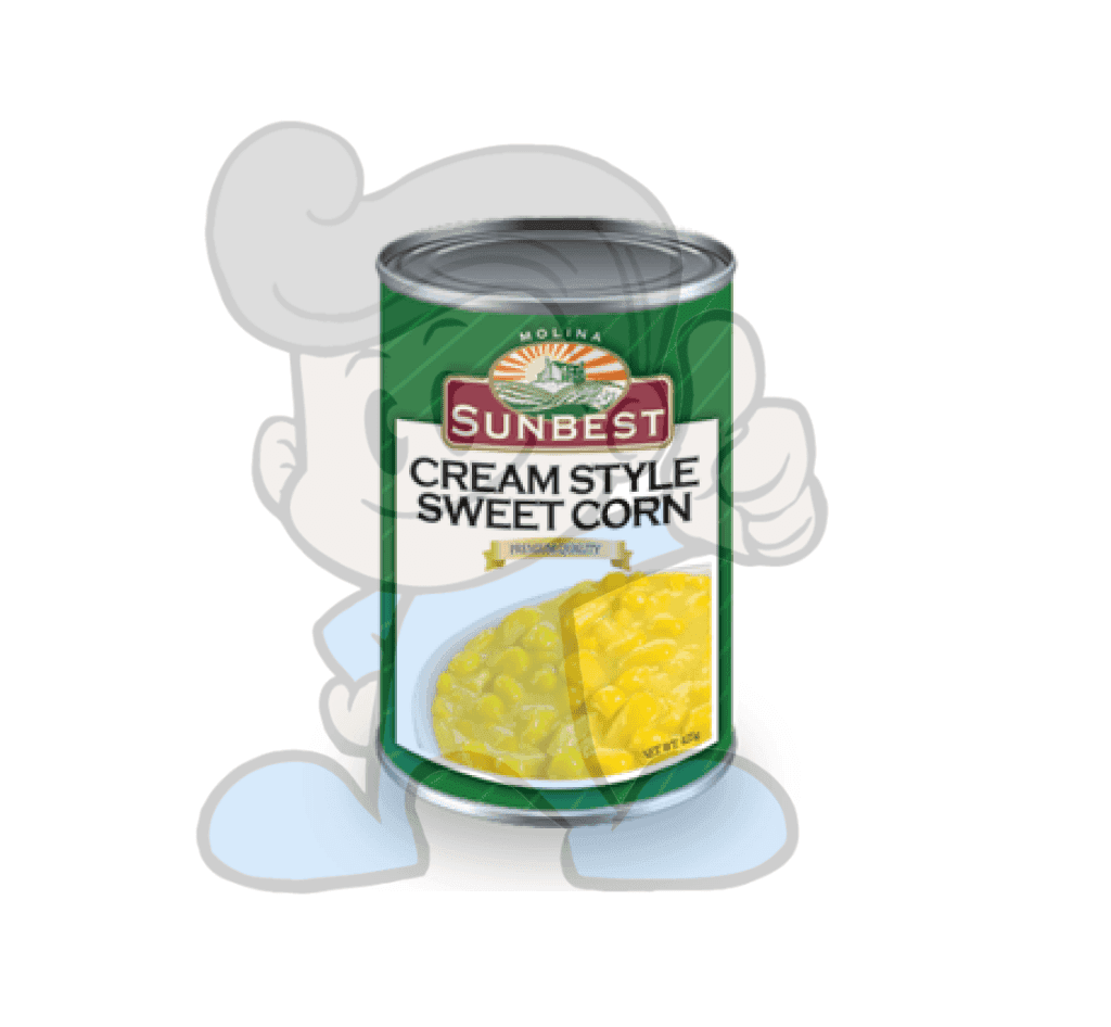 Sunbest Cream Style Sweet Corn (8 X 425G) Groceries