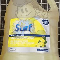 Surf Professional Hand Dishwashing Liquid Lemon 3.8L Household Supplies