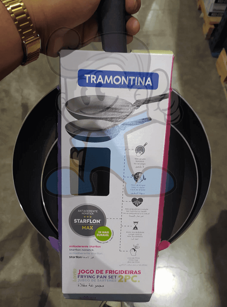 Tramontina Loreto Aluminum Wok With Starflon T1 Internal Nonstick Coating  With Graphite Bakelite Handle 36 Cm 6 L