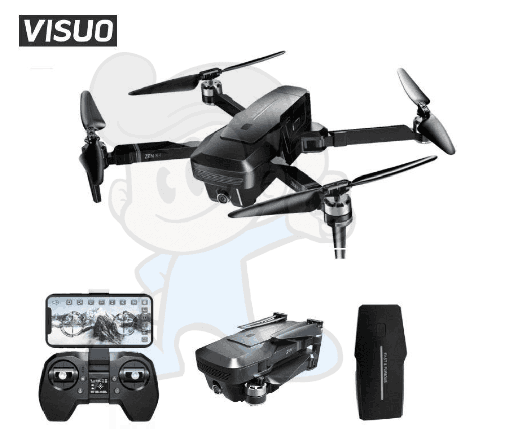 VISUO ZEN K1 5G WIFI FPV GPS With 4K HD Dual Camera Brushless Foldable RC Drone Quadcopter