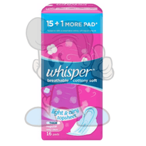 Whisper Breathable Cottony Soft Regular Flow W/ Wings 4 Packs Beauty