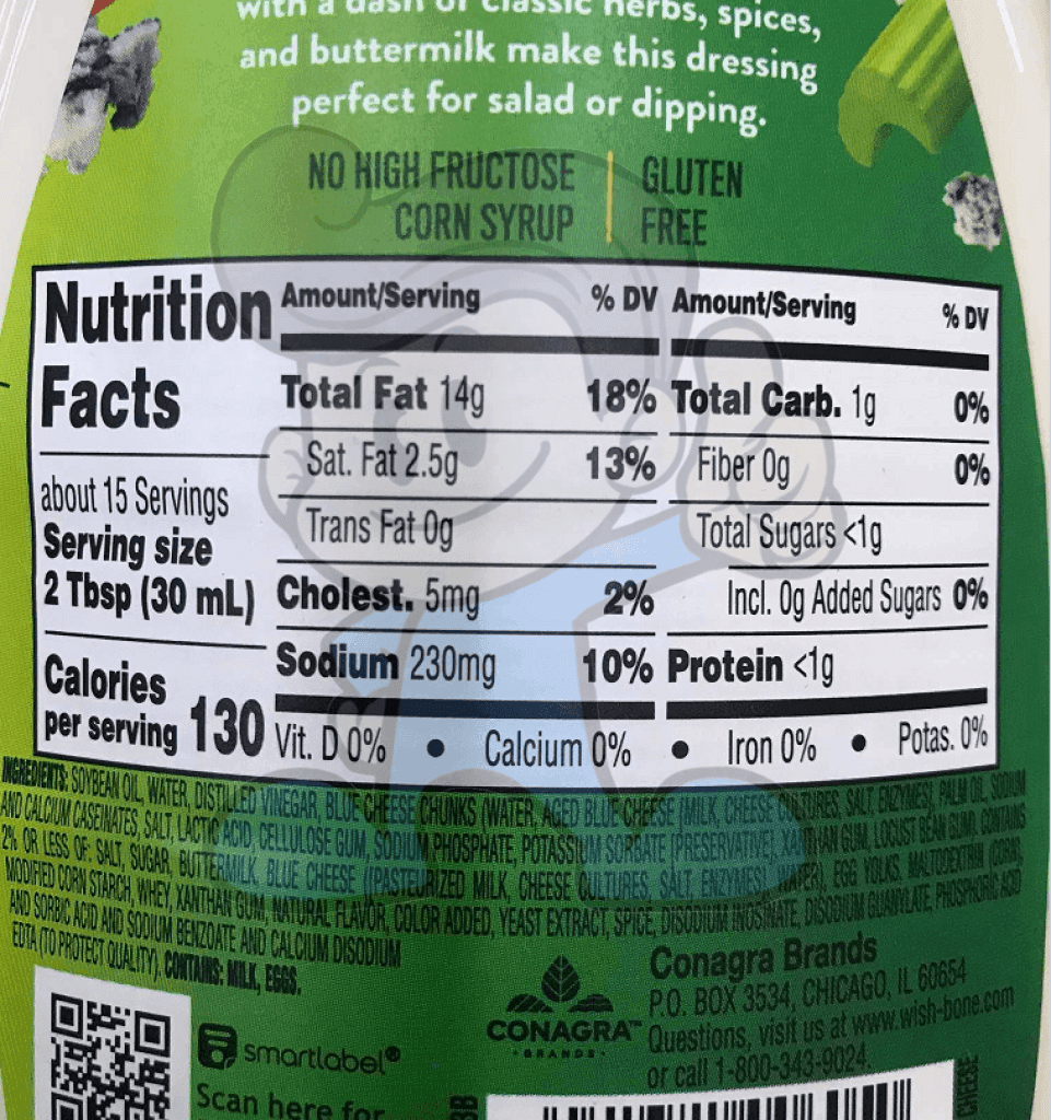 Wish-Bone Chunky Blue Cheese Dressing (2 x 15fl. oz.) – TinderoBoy Wish-Bone Chunky Blue Cheese Dressing (2 x 15fl. oz.) – TinderoBoy