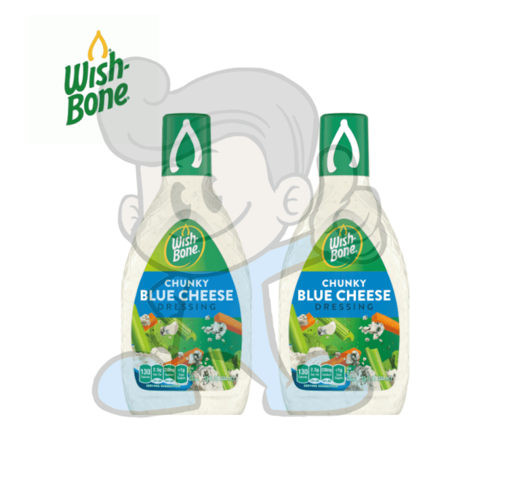 Wish-Bone Chunky Blue Cheese Dressing (2 x 15fl. oz.) Wish-Bone Chunky Blue Cheese Dressing (2 x 15fl. oz.)