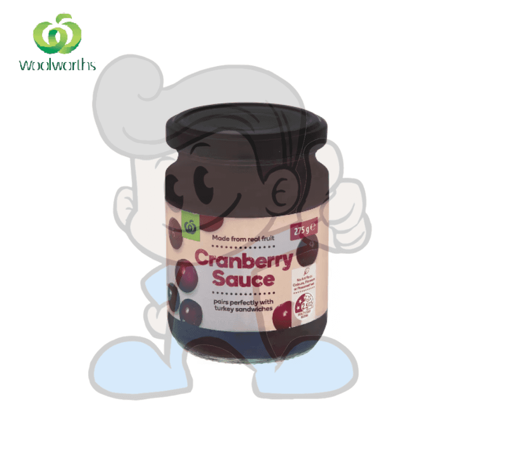 Woolworths Cranberry Sauce 275G Groceries