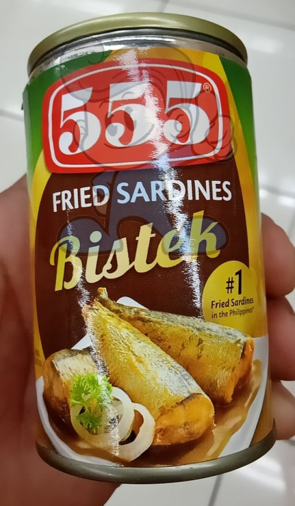 555 Fried Sardines Bistek (8 X 155 G) Groceries