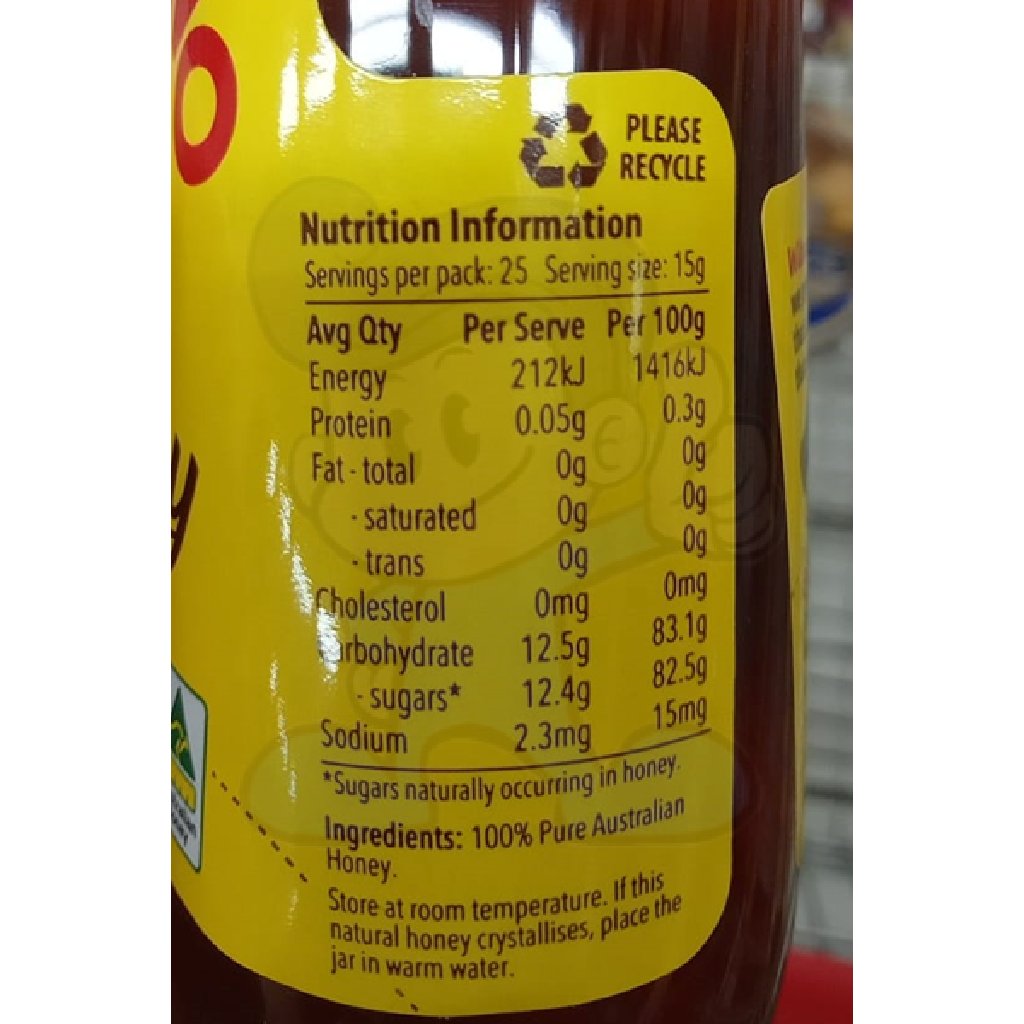 Capilano Pure Honey 100% Australian, 375 g.