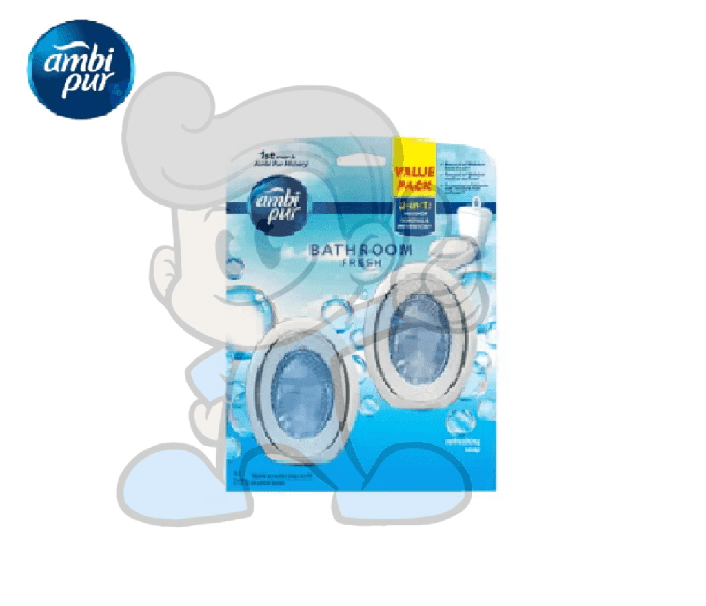 Ambi Pur Value Pack 2 In 1 Bathroom Fresh Refreshing Soap Toilet Air Freshener (2 X 6 Ml) Household