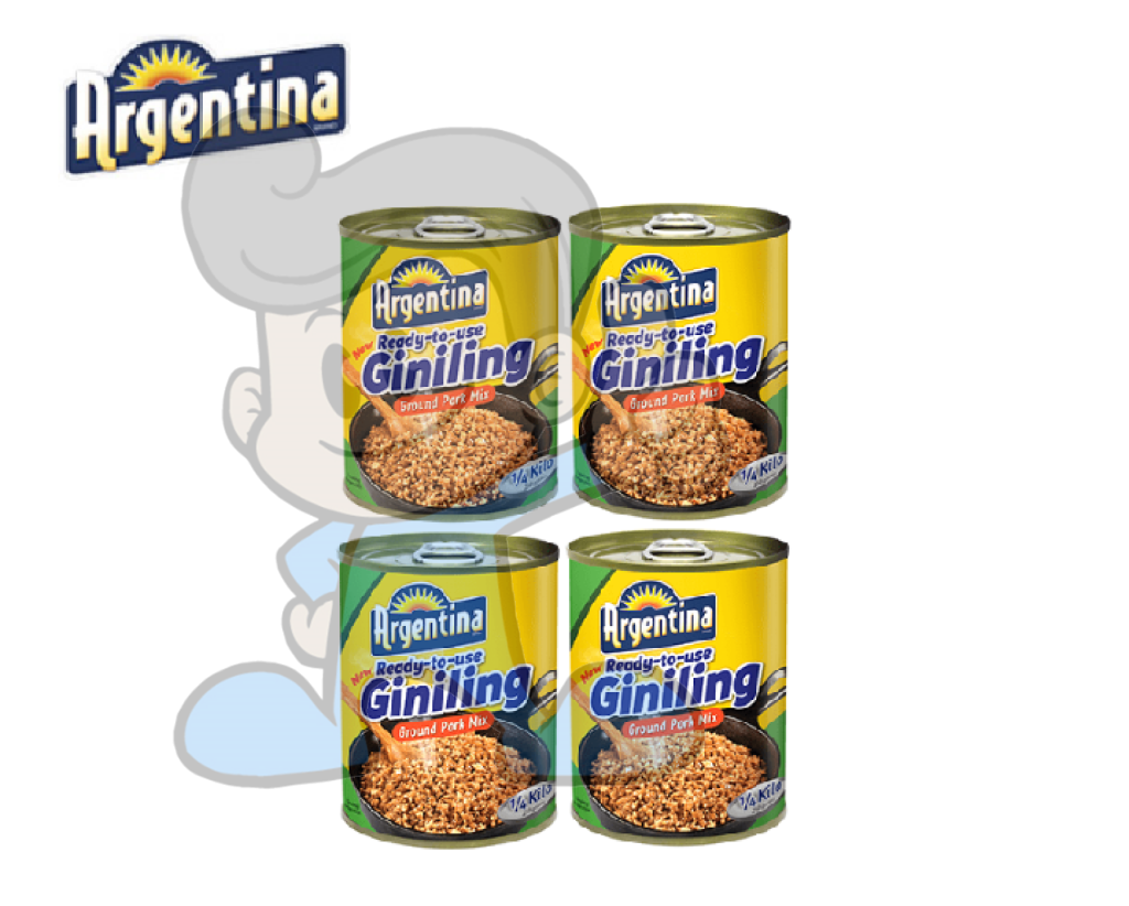 Argentina Ready To Use Giniling Ground Pork Mix (4 X 250 G) Groceries