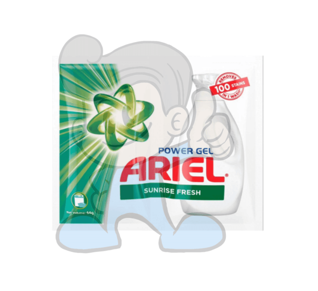 Ariel Power Gel Sunrise Fresh Liquid Detergent (24 X 64G) Household Supplies