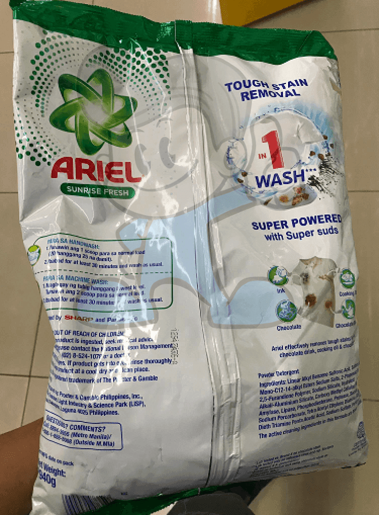 Ariel Sunrise Fresh Powder Detergent 2.94Kg Household Supplies