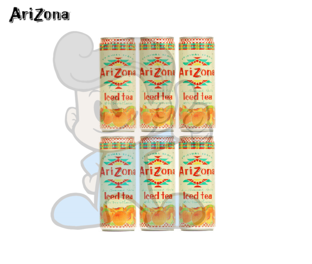Arizona Iced Tea With Peach Flavor (6 X 330 Ml) Groceries