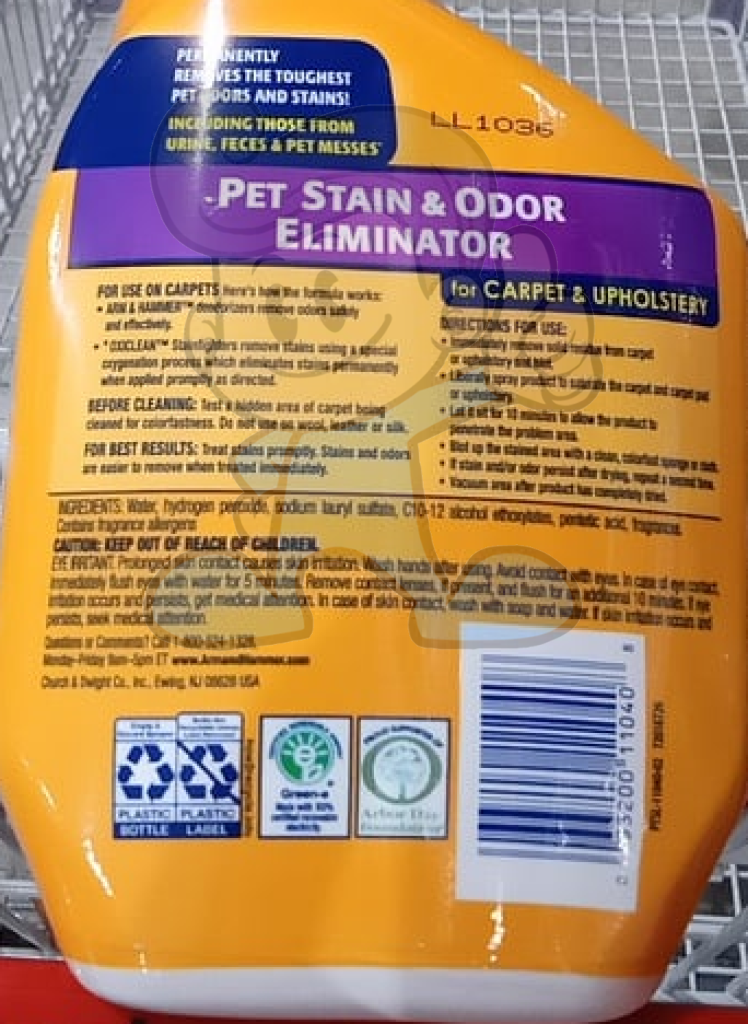 Arm & Hammer Pet Stain And Odor Remover 32 Oz. Supplies