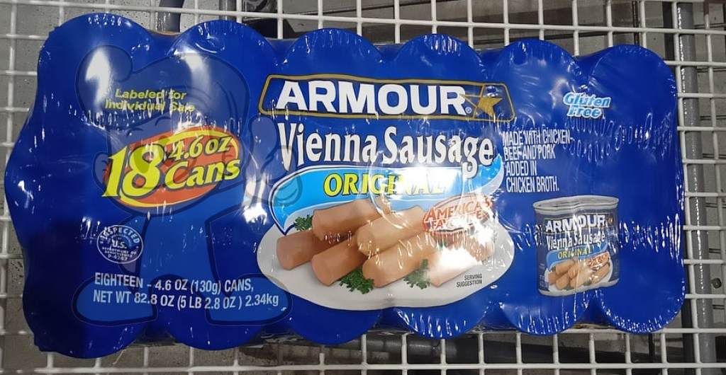 Armour Vienna Sausage Original 18 Cans 4.68Oz Groceries