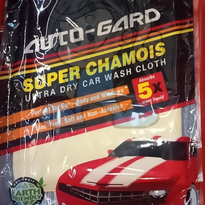 Auto-Gard Super Chamois Ultra Dry Car Wash Cloth Set Of 3 (55 X 36Cm) Motors