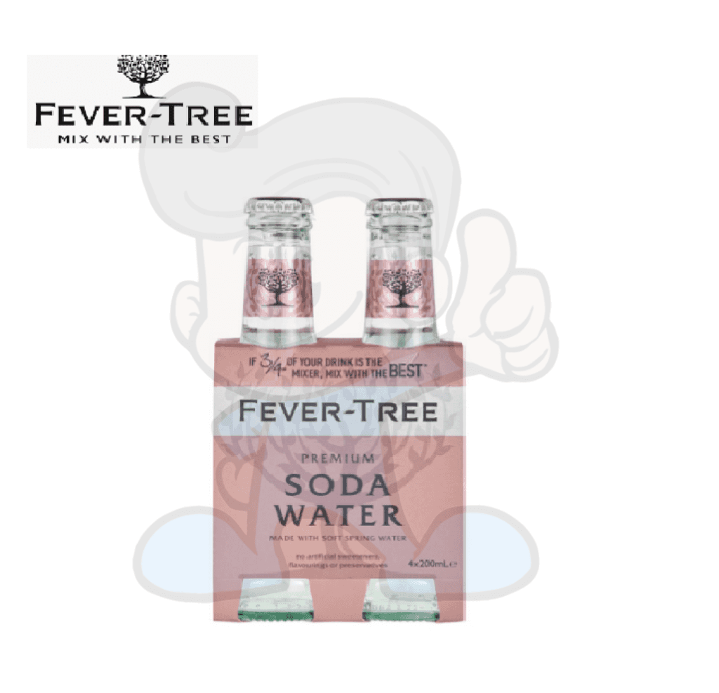 Fever Tree Soda Water (4 x 200ml)