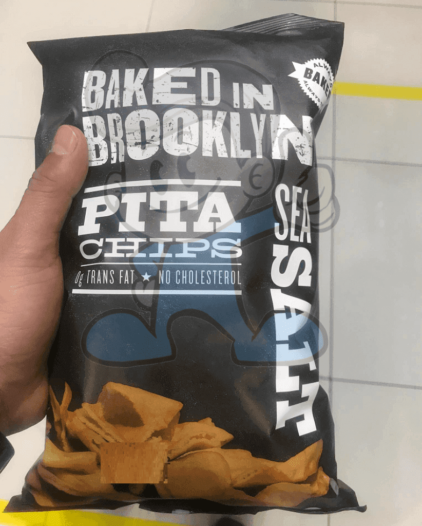 Baked In Brooklyn Pita Chips Sea Salt (2 X 8Oz) Groceries