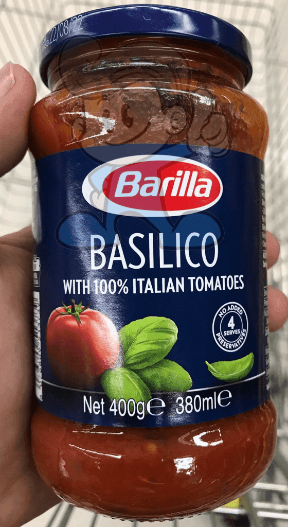 Barilla Basilico Pasta Sauce With 100% Italian Tomatoes (2 X 400 G) Groceries