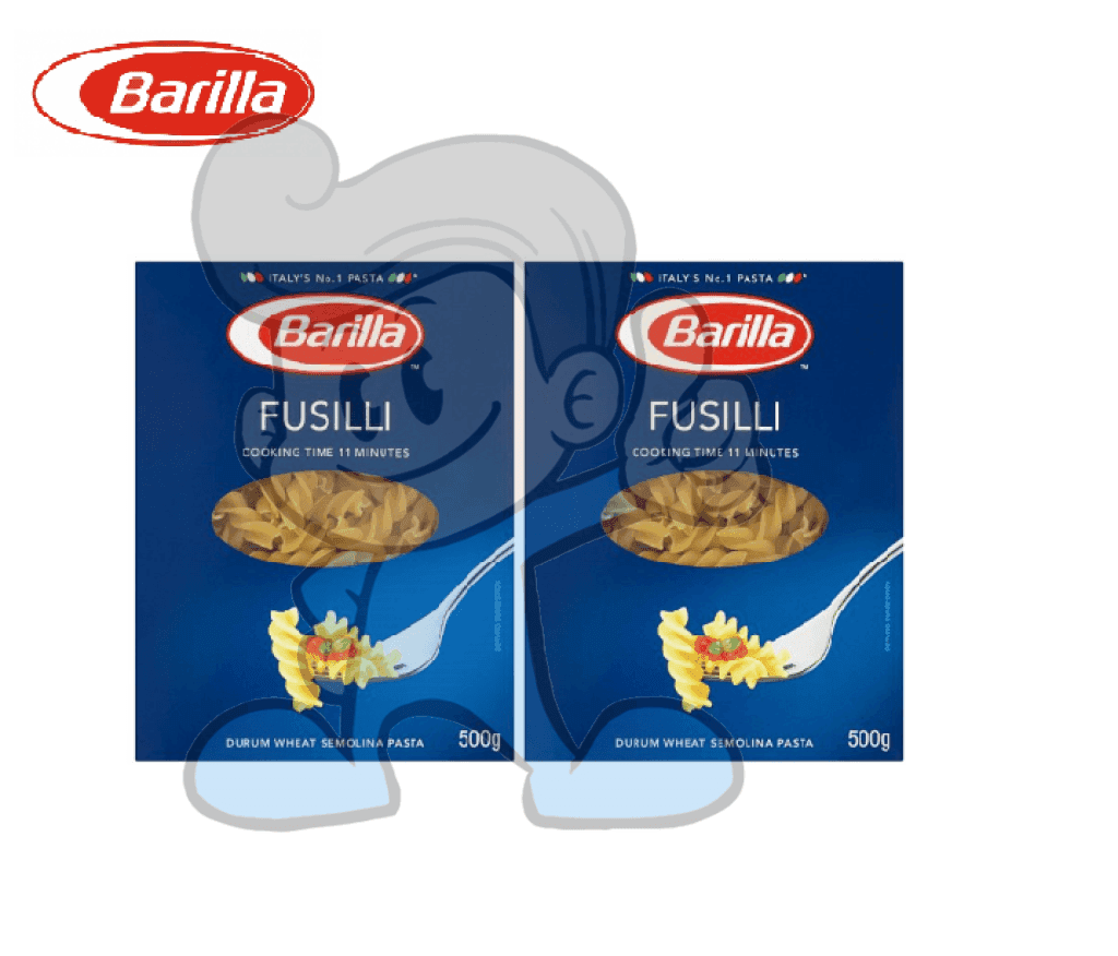 Barilla Fusilli Durum Wheat Semolina Pasta N.98 (2 X 500 G) Groceries