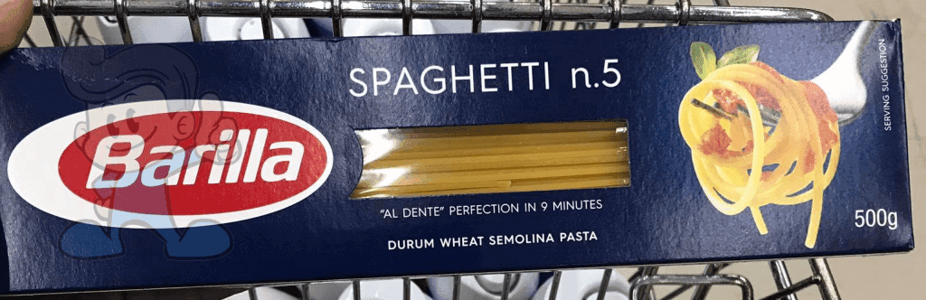 Barilla Spaghetti Durum Wheat Semolina Pasta N.5 (2 X 500 G) Groceries