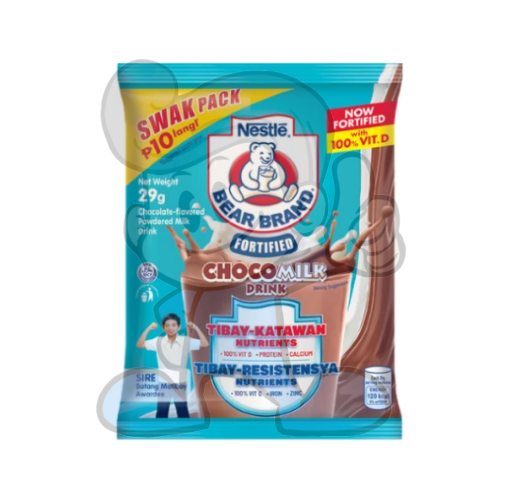 Bear Brand Fortified Choco Milk (24 X 29G) Groceries
