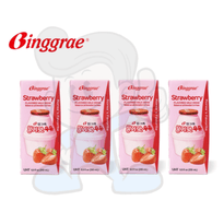 Binggrae Strawberry Flavored Milk (4 X 200Ml) Groceries
