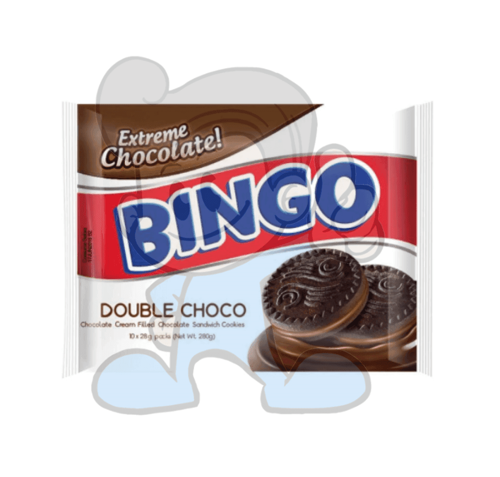Bingo Double Chocolate Cookies Pack Of 4 (4 X 280G) Groceries