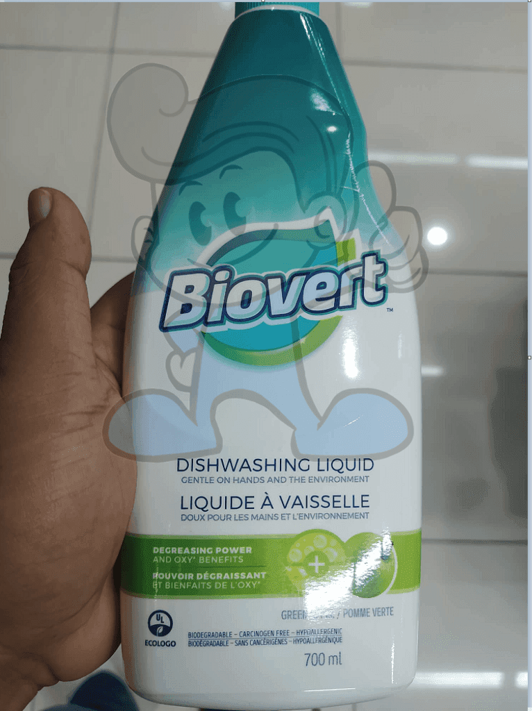Biovert Green Apple Dshwashng Liquid 700Ml Household Supplies