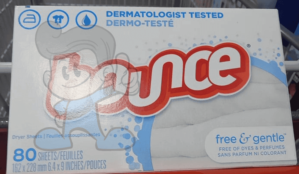 Bounce Free & Gentle Dryer Sheets 80 Count Household Supplies