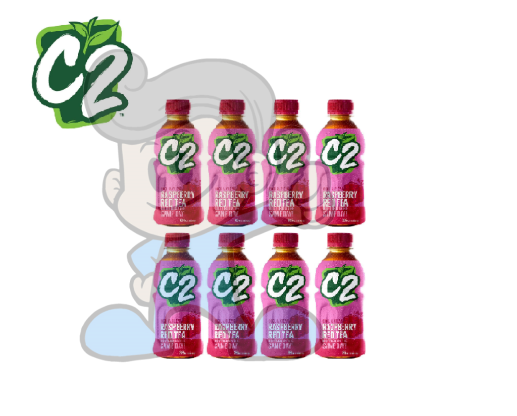 C2 Cool &amp; Clean Raspberry Red Tea (8 X 355 Ml) Groceries